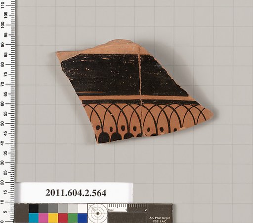 Terracotta fragment of a column-krater (bowl for mixing wine and water)