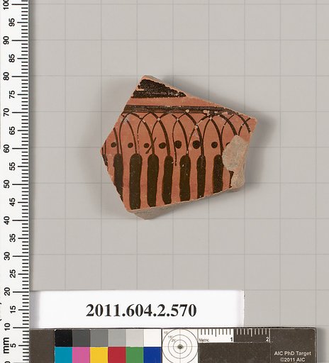 Terracotta fragment of a column-krater (bowl for mixing wine and water)