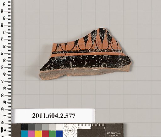 Terracotta fragment of a column-krater (bowl for mixing wine and water)