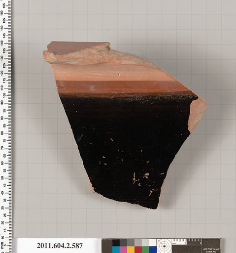 Terracotta fragment of a column-krater (bowl for mixing wine and water)