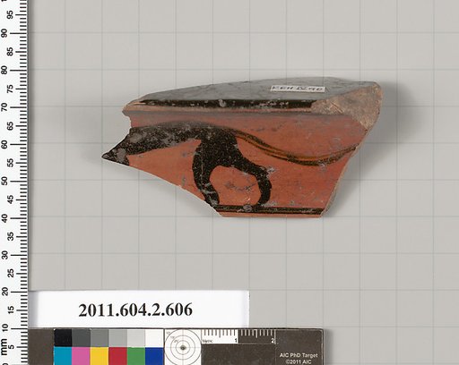 Terracotta fragment of a column-krater (bowl for mixing wine and water)