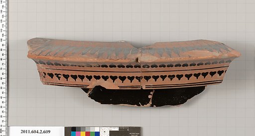 Terracotta fragment of a column-krater (bowl for mixing wine and water)