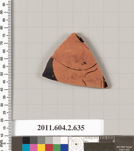 Terracotta fragment of a column-krater (bowl for mixing wine and water)