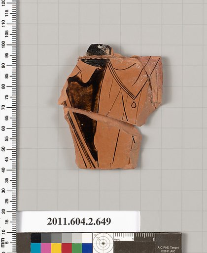 Terracotta fragment of a column-krater (bowl for mixing wine and water)