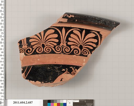 Terracotta fragment of a calyx-krater (bowl for mixing wine and water)