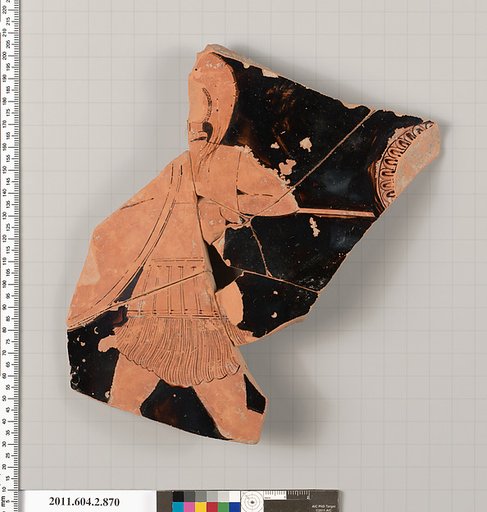 Terracotta fragment of a bell-krater (bowl for mixing wine and water)