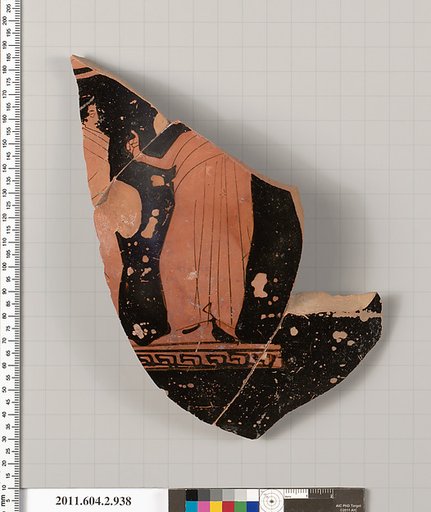 Terracotta fragment of a bell-krater (bowl for mixing wine and water)