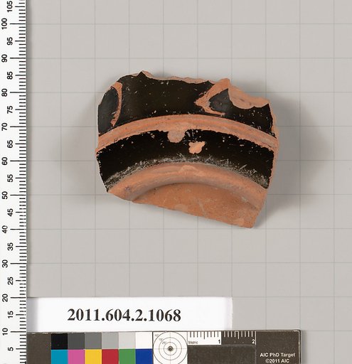 Terracotta fragment of a pyxis (box with lid)