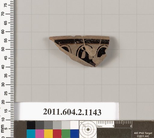 Terracotta fragment from a pyxis lid (box)