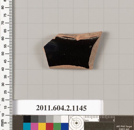 Terracotta fragment from a pyxis lid (box)