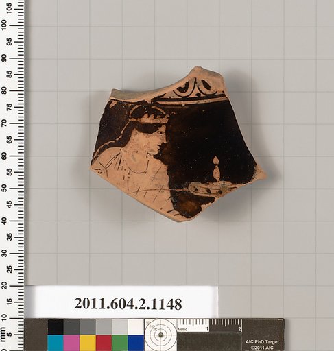 Terracotta fragment of an oinochoe: chous (jug)