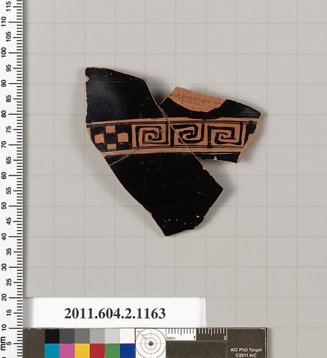 Terracotta fragment of a skyphos (deep drinking cup)