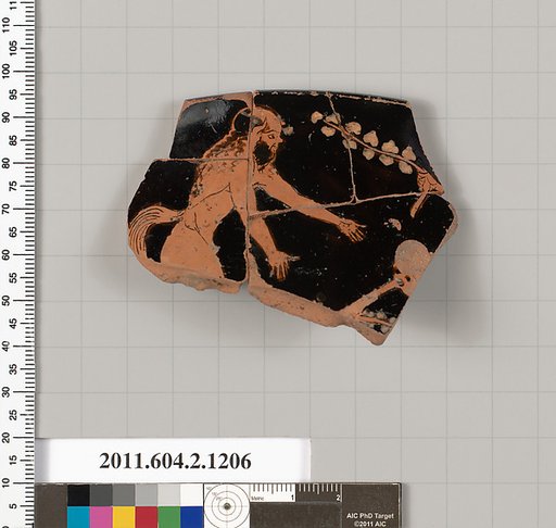 Terracotta fragment from a kantharos: head vase
