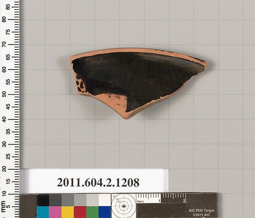 Terracotta fragment from a kantharos: head vase