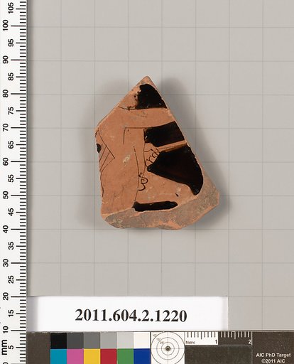 Terracotta fragment from a kantharos: head vase? or rhyton?