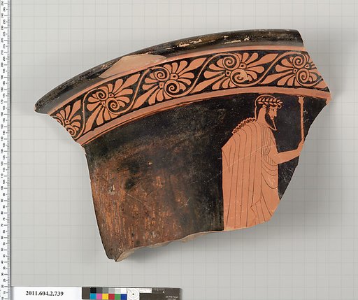 Terracotta fragment of a calyx-krater (bowl for mixing wine and water)