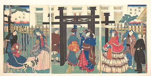 Foreign Business Establishment in Yokohama (Yokohama ijin shōkan shashin no zu)