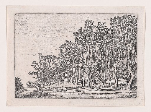 Two Plank Hedges, from Verscheyden Landtschapjes (Various Little Landscapes), Plate 6