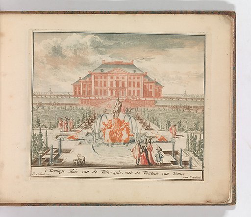" ’t Konings Huis van de Tuin-zyde, met de Fontein van Venus", in: Tooneel Der Voornaamste Nederlands Huizen, En Lust Hoven, Naar T Leven Afgebeeld