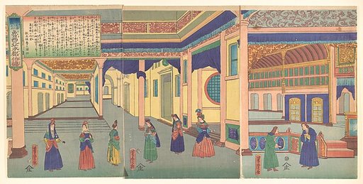 Heidoru (St. Petersberg), Capital of Russia, from  the series Famous Places from All Nations (Bankoku meisho zukushi - Oroshiya miyako heidoru)