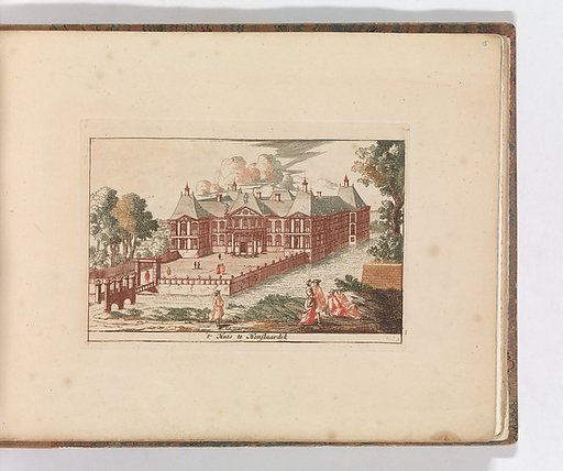 't Huis te Honslaarsdyk', in: Tooneel Der Voornaamste Nederlands Huizen, En Lust Hoven, Naar T Leven Afgebeeld