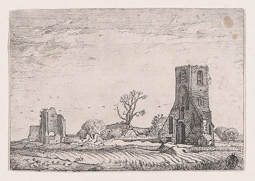Ruins of the Chapel of Eykenduyen, near the Hague, from Verscheyden Landtschapjes (Various Little Landscapes), Plate 10