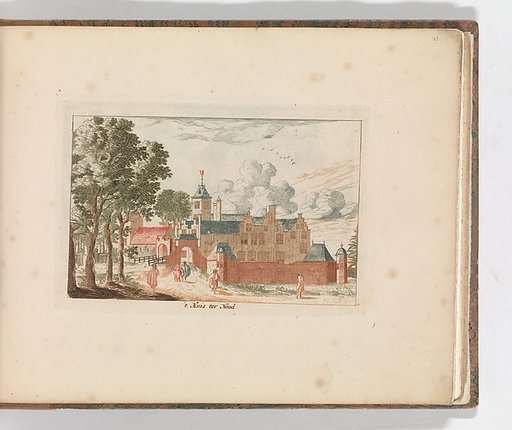 ' 't Huis ter Nood', in: Tooneel Der Voornaamste Nederlands Huizen, En Lust Hoven, Naar T Leven Afgebeeld