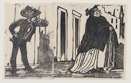 A man looking at a woman who walks by