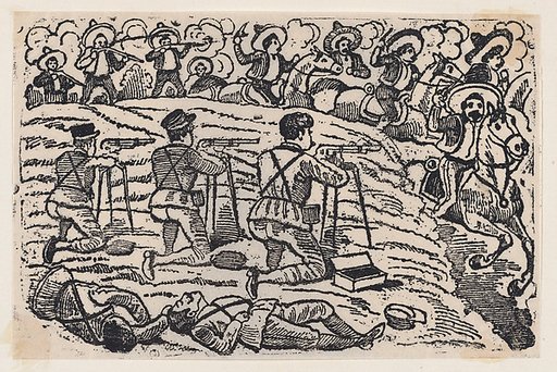 A battle between Federal forces and Zapata followers