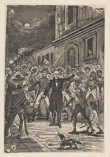 A group of men with weapons issuing a cry for independence