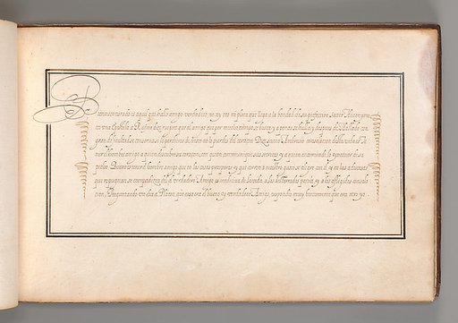 Calligraphic Exercise in Spanish