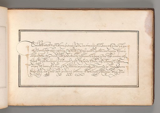 Calligraphic Exercise in Spanish