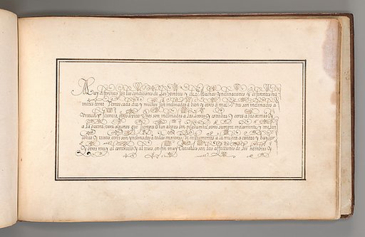 Calligraphic Exercise in Spanish