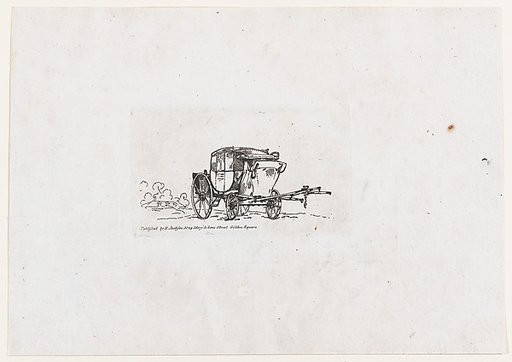 A Postchaise, from The Rhedarium, or, A New Book of Horses and Carriages