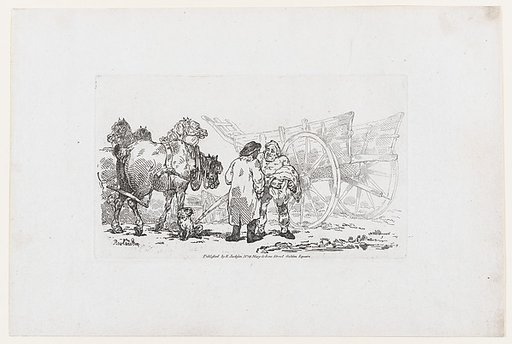 Drayhorses, Draymen & Malsters, from The Rhedarium, or, A New Book of Horses and Carriages