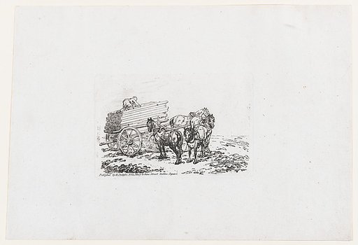 A Timber Waggon, from The Rhedarium, or, A New Book of Horses and Carriages