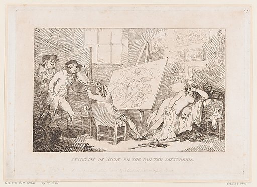 Intrusion on Study or The Painter Disturbed