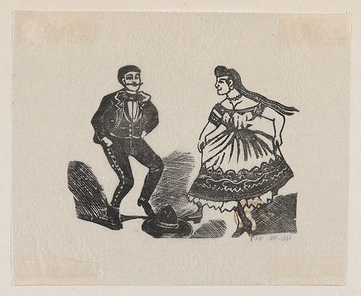 Man and woman dancing