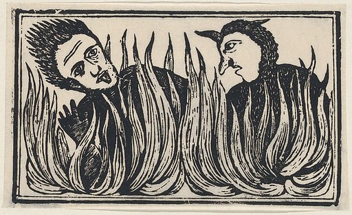 Demons engulfed in flames