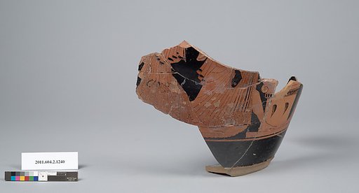 Terracotta fragment of a skyphos (deep drinking cup)