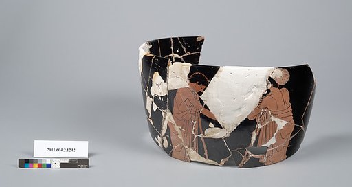 Terracotta fragment of a skyphos (deep drinking cup)