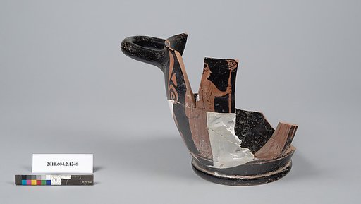 Terracotta fragment of a skyphos (deep drinking cup)