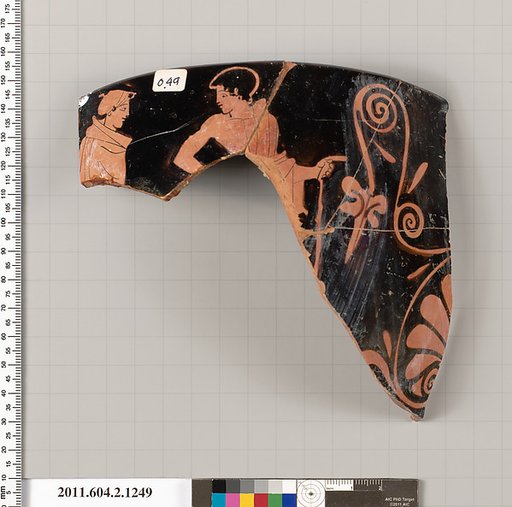 Terracotta fragment of a skyphos (deep drinking cup)