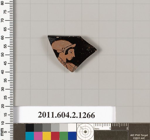 Terracotta rim fragment of a skyphos (deep drinking cup)