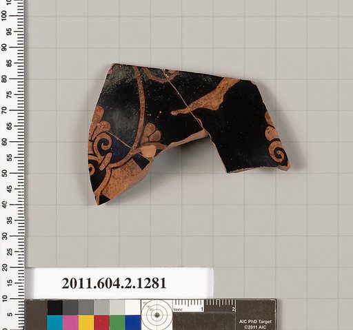 Terracotta fragment of a skyphos (deep drinking cup)