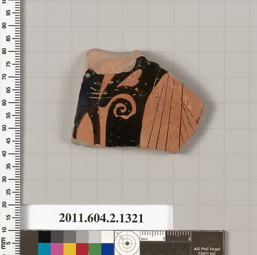 Terracotta fragment of a skyphos (deep drinking cup)