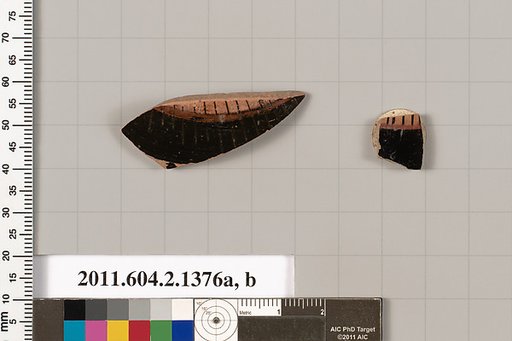 Terracotta fragments of skyphoi (deep drinking cups)