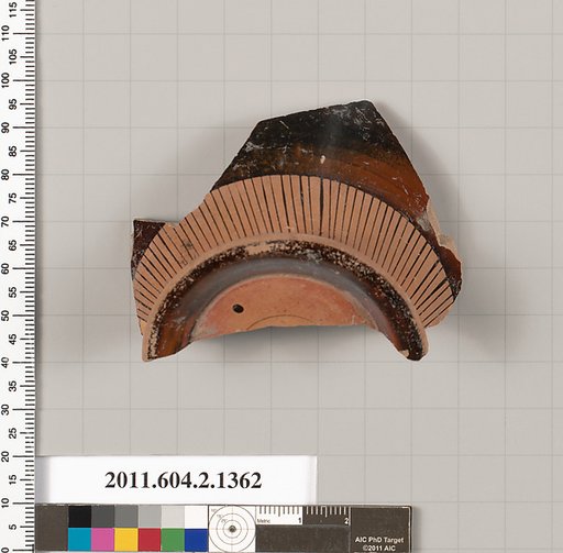 Terracotta fragment of a skyphos (deep drinking cup)