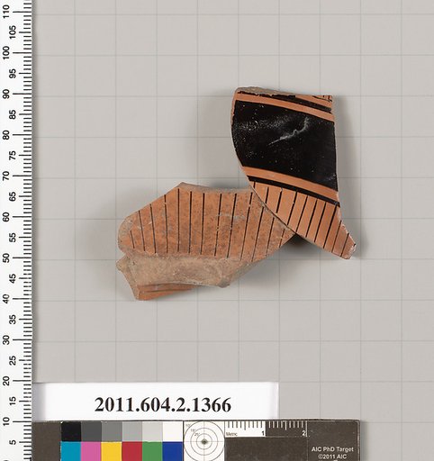 Terracotta fragment of a skyphos (deep drinking cup)