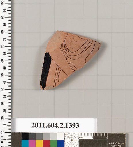 Terracotta fragment of a skyphos (deep drinking cup)